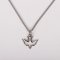 16-18" Sterling Silver Dove Cut Out Necklace