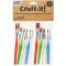 Rainbow Colours Paint Brushes (Pack of 14)