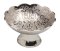 Nickel Plated Incense Bowl with Flower Design D 8 cm