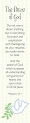 Bookmarks - The Peace Of God PackOf 10 Individual Design