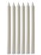 15" x 1 1/8" Advent Candle Set - White - Pack of 6 (over-dipped)