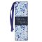 Bookmark Faux Leather Blue Floral Trust Prov. 3:5