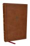 KJV Personal Size Large Print End-of-Verse Reference Bible, Brown Leathersoft, Red Letter, Comfort Print