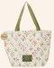 Tote Bag-My Grace Is Sufficient For You (2 Cor 12:9)-Floral Tapestry Canvas