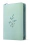 NLT Large Print Thinline Reference Zipper Bible, Filament Enabled (LeatherLike, Baby Blue Blossoms, Red Letter)