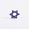 Lapel Pin Star Of David Blue & White