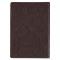 KJV Dark Brown and Honey Brown Faux Leather Large Print King James Version Study Bible with Thumb Index