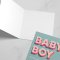 Baby boy greeting card with bible verse on cover
