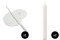 200 x 4 1/2" x 1/2" Vigil Candles & 200 Drip Shields
