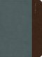 CSB Large Print Compact Reference Bible, Slate/Brown