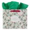 Gift Bag LG Landscape Merry Christmas Plaid Luke 2:14