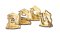 Olive Wood Nativity Christmas Tree Decorations (Set Of 4)