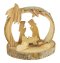 Olive Wood Small Nativity Crib (444)