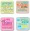 Inspirational Bible Quotes Coaster Set (Set Of 4 Designs)