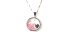 Sterling Silver Love Charm Pendant Necklace,With 41Cm Sterling Silver Chain