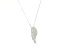 Silver Cubic Zirconia Angel Wing Pendant With Sterling Silver Necklace