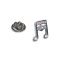 Crystal Encrusted Quaver Musical Note Lapel Pin Badge (X2Ajtp150)