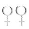 Cross Huggie Earrings (H4326/S)