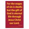 Waterproof Scripture Poster: Ro. 6.23
