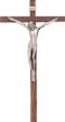 19" Wood Hanging Crucifix