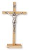 6 3/4" Beech Wood Standing Crucifix