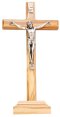 7" Olive Wood Standing Crucifix