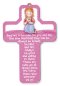 7 1/4" Praying Girl Wood Cross