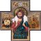 6 x 6" Good Shepherd Wood Cross Plaque