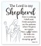Lord is My Shepherd Ceramic Plaque