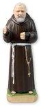 8" Padre Pio Plaster Statue
