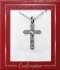 Silver Plated Crucifix Communion Necklet