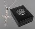 Crystal Cross Sterling Silver Necklet