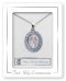 Miraculous Medal Sterling Silver Communion Necklet