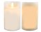 White Scented Wax LED Candle with Timer