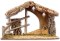 27.5" Wide Nativity Shed with LED Lights