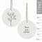 You Are Loved Porcelain Floral Hanger