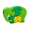 Green Elephant & Baby Jigsaw