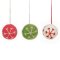 Handmade Felt Traditional Snowflake Baubles Hanging Christmas Tree Decorations