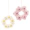 Handmade Hanging Felt Mini Floral Wreath - Daisy Easter Decoration