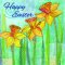 Easter Daffodils, pack of 5 Easter Cards