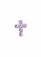 Swarovski Crystal Violet Cross Pin