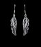 Silver Angel Wing Drop Earrings (R7594)