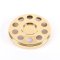 Gold Finish Deluxe Communion Mini Bread Plate Tray & Bread Disc