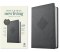 NLT Large Print Premium Value Thinline Bible, Filament Enabled (LeatherLike, Crossroads Gray)