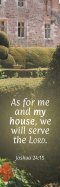 Inspirational Bookmark: As for Me (Package of 25)