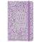 Small Notebook with Elastic Closure Faux Hardcover Purple Trust In The Lord Prov. 3:5