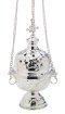Silver Plated Thurible with Cross H 18 cm