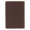 KJV Bible Compact Large Print Leather Tan Cross Black