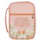 Bible Cover Fashion Pink Floral Printed Trust in The Lord With All Your Heart Prov. 3:5