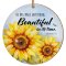 Sunflowers ceramic hanging decoration - Ecclesiastes 3:11